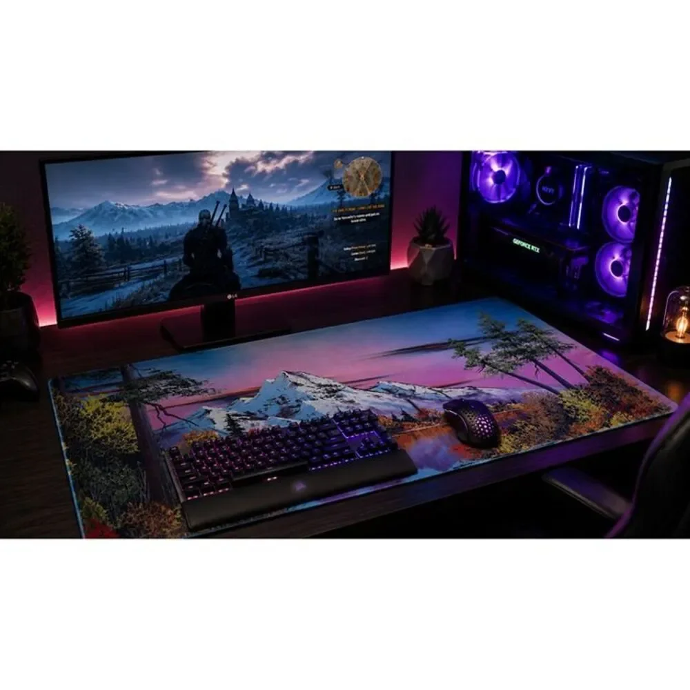 XL Mountain Landscape Gaming Mouse Pad Desk Mat 35.5